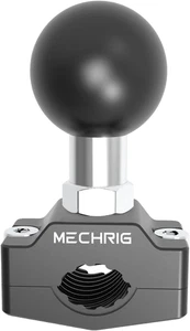 Aluminum Alloy Handlebar Clamp Mount, U-Bolt Base with 1 Inch Ball Head Compatib - Picture 1 of 12