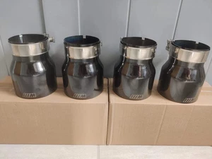 4 x Bmw Exhaust Tips Titanium Black MP M2 M3 M4 M5 M6 F80 F82 F83 F87 F10 F06 - Picture 1 of 5