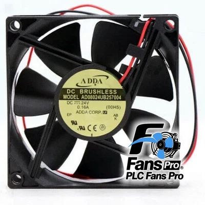 ADDA AD08024UB257004 AD0824UB-A70GL Axial Fan 24V 0.16A 80*80*25MM Cooling Fan - Image 1 of 3