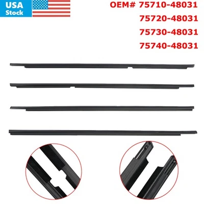 Fits For Lexus RX330 RX350 RX400h Door Window Belt Trim Molding Front & Rear Set — 第 1/4 张图片