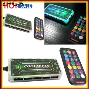 2 Pièces COOLMOON RGB Télécommande DC12V 5A LED Couleur Contrôleur Intelligent - Photo 1/9