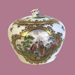 Feine Hoechst Porzellan Zuckerdose 18. Jahrhundert - Bild 1 von 7