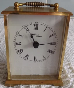 Vintage AVIA Brass Classic Mantel Carriage Clock - Picture 1 of 6