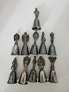 Reed And Barton 12 Days of Christmas Bell Ornaments - Picture 1 of 12