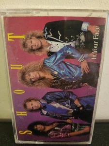 SHOUT In Your Face 1989 CASSETTE TAPE KEN TAMPLIN CHRISTIAN METAL HARD ROCK - Picture 1 of 6