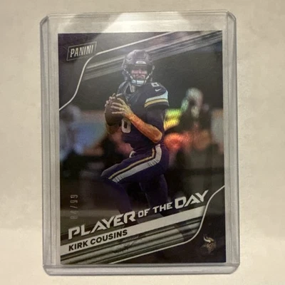 Kirk Cousins FOIL VARIANT Serial #/99 - 2020 Panini Player of Day  - Image 1 of 2