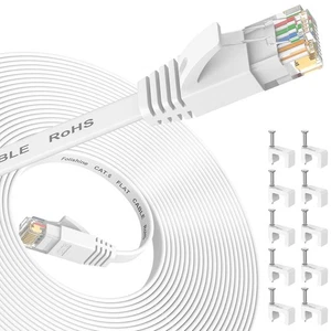 Cat 6 Ethernet Kabel High Speed LAN Patchkabel mit Clips - Bild 1 von 6
