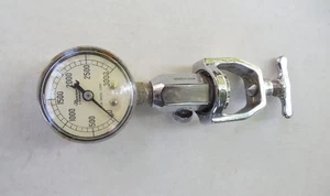 1960's NEMROD by SEAMLESS TANK BOTTLE CHECKER GAUGE- 3000 PSI - Picture 1 of 2