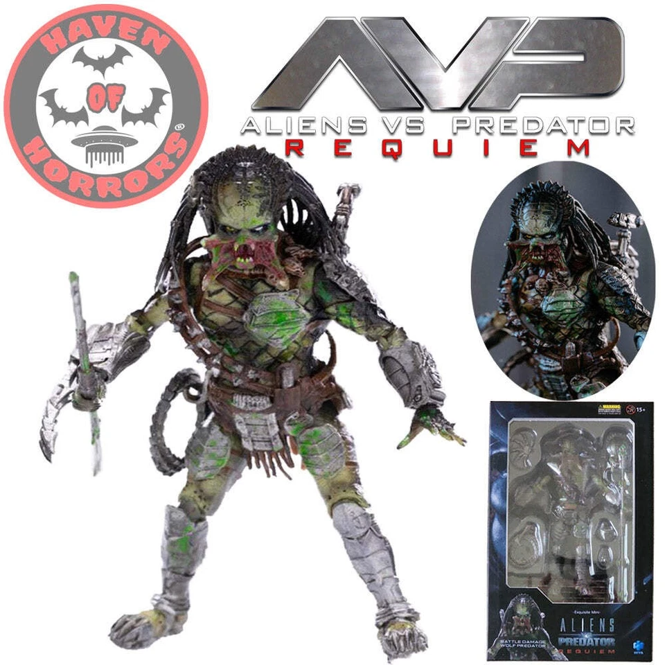 Alien vs. Boneco de ação Predator: Requiem Battle Damaged Wolf Predator - Imagem 1 de 1