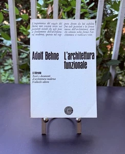 ADOLF BEHNE L’architettura funzionale 1968 ARCHITECTURE ART DESIGN BOOK Italy - Picture 1 of 19