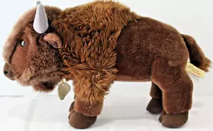 Miyoni Aurora Brown Bison Buffalo Plush Stuffed Animal Collectable Beast Mascot - Picture 1 of 23