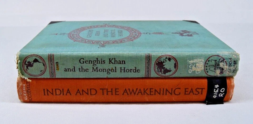 Vintage Library Books-50's-'Ghengis Kahn'-"India and the Awakening..."-Roosevelt - Image 1 of 3