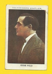 Eddie Polo Vintage 1920s Silent Film Star Spanish Chocolate Card D