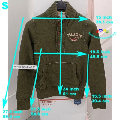 SUDADERA HOLLISTER ALCAZAR VERDE OLIVA HOMBRE TALLA S,L Foto 1 de 4