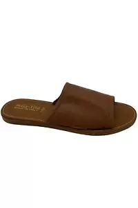 Bella Vita Leather Slide Sandals Ros-Italy whiskey - Picture 1 of 3