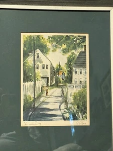 G. L. Grove 1950 Watercolor Framed Signed Summer Day 16” X 13” - Picture 1 of 11