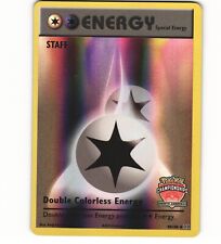 2016 Light Play Pokemon STAFF Double Colorless Energy 90/108 North American NAIC