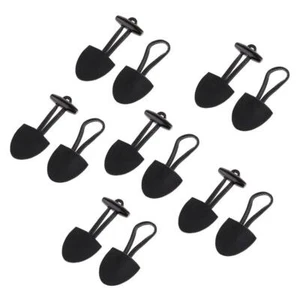 6 Pairs Of Duffle Coat Toggle PU Leather Toggle Buttons - Picture 1 of 7