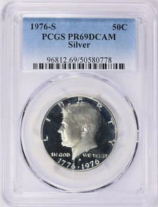 SALE 1976-S Silver Kennedy Half Dollar PCGS PR-69 DCAM 'gem" MB 5290 - Picture 1 of 2
