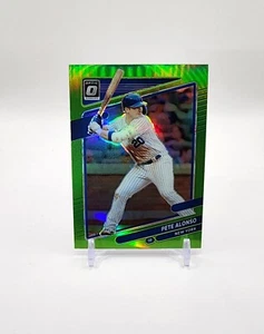 2021 Panini Donruss Optic Pete Alonso No. 183 Lime Green Holo Prizm - Picture 1 of 2