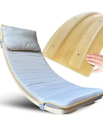  Tabla de equilibrio de madera para niños - Viga de equilibrio segura para dedos de 35 pulgadas para niños 3-5 gris Foto 1 de 4