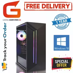 Gaming PC COMPUTER Core i5 16GB 240GB+2TB RTX3050 Wins 10 FREE DELIVERY - Picture 1 of 10
