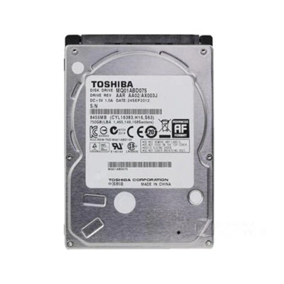 Toshiba 750GB MQ01ABD075 5400RPM SATA 2.5" Laptop HDD Hard Disk Drive - Image 1 of 3
