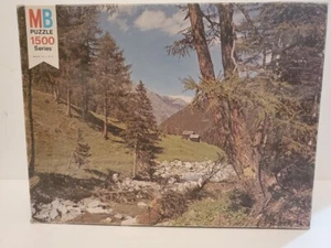 Vintage 1977 Milton Bradley 1500 York Jigsaw Puzzle 8 WOODLAND SERENITY - Picture 1 of 6