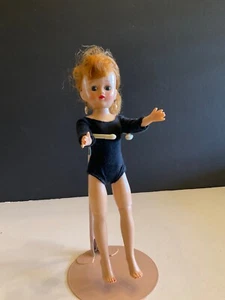 1957 VOGUE JILL 10 1/2" Fashion Doll Bent Knee Walker In Leotard & Earrings - Picture 1 of 12