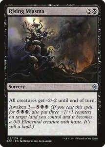 Rising Miasma - BFZ (Battle for Zendikar) #122 MTG Magic The Gathering - Picture 1 of 1