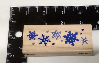 Резиновый штамп Stampede — ГРАНИЦА СНЕЖИНКИ #A2633E - Изображение 1 из 2