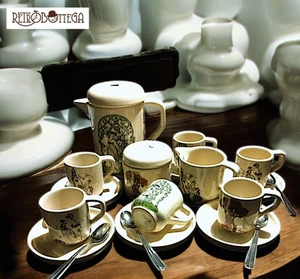 Servizio da caffè Rometti per 6 persone completo di caffettiera, lattiera e zucc - Foto 1 di 8