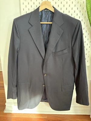 Cesare Attolini Navy Wool Jacket Men's IT 56 - Image 1 of 4