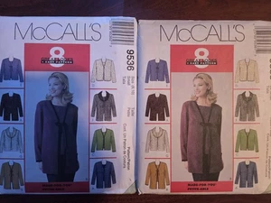 VTG McCalls 9536 Easy Cardigan Sleeveless Top Shirt 8 Great Looks SZ 4-22 UC FF - Picture 1 of 18