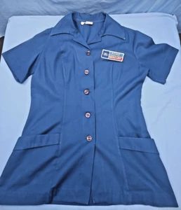 Vintage Lady Unitog FORD MERCURY Uniform Jacket USA Made Pockets Union Workwear - Picture 1 of 12