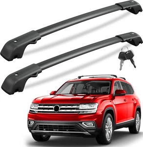 220lb Lockble Roof Rack Cross Bars Compatible with Volkswagen VW Atlas 2017-2025 - Picture 1 of 5