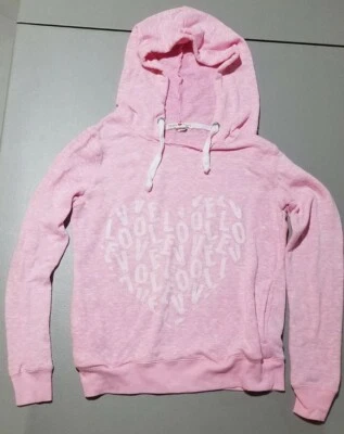 Derek Heart Sudadera con Capucha Junior Talla Pequeña Rosa Jersey Cara Sudadera Foto 1 de 4