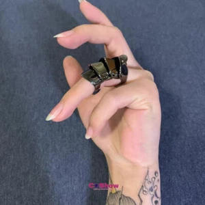 Anime Oosaki Nana Cosplay Metal Ring Armor Ring Rock Punk Style Movable Joint - Picture 1 of 17