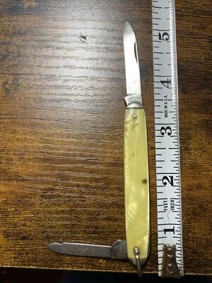Vintage Keen Kutter two blade knife- cracked ice handles-K19 with bail - Image 1 of 4