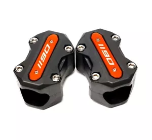 KTM 1190 Crash Bar Protector Bumper Blocks Orange - Picture 1 of 1