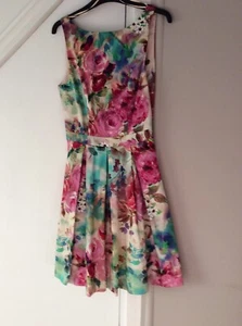 PRIMARK ATMOSPHERE PRETTY MULTI COLOUR DRESS SIZE 6 NEW/TAGS - Picture 1 of 6