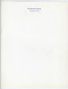 Official White House Stationery President Richard Nixon Paper Blank sheet - Picture 1 of 12