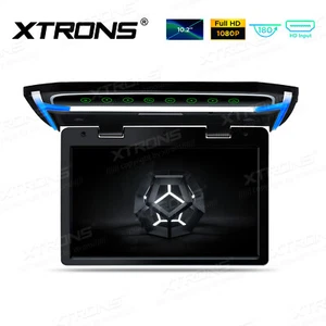 10.2" Overhead Car Roof Mounted Flip Down HDMI TFT Screen Monitor 1080P Video IR - Picture 1 of 12