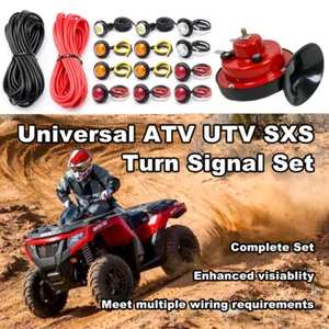 Universal Rocker Switch Turn Signal Kit Street Led Light Horn Hazard Set For UTV - Imagen 1 de 19