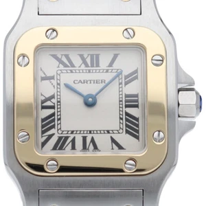 CARTIER Santos Galbe SM Watch Two-tone W20012C4 K18YG/Stainless Steel WomenW... - Picture 1 of 6