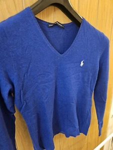 Ralph Lauren Damen Feinstrick Merinowolle Pullover Farbe Blau Gr. L ( 10-12 ) - Bild 1 von 2
