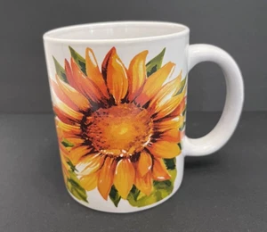 Royal Norfolk Coffee Mug Sunflower Country Garden Teacup Floral Farmhouse #2 - Picture 1 of 15