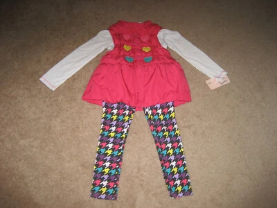 Nuevo con etiquetas Conjunto Chaleco Corazón 3 Piezas Cuartel General Niños Niñas Rosa Talla 5 Foto 1 de 4