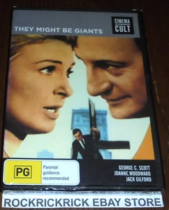 THEY MIGHT BE GIANTS DVD CINEMA CULT GEORGE C. SCOTT, JOANNE WOODWARD R4 NEW - Picture 1 of 2