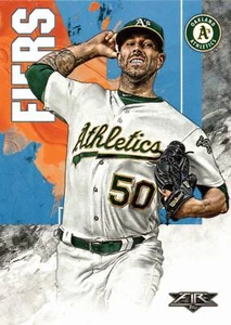 2019 Topps Fire # 23 Mike Fiers Oakland Athletics - Picture 1 of 2